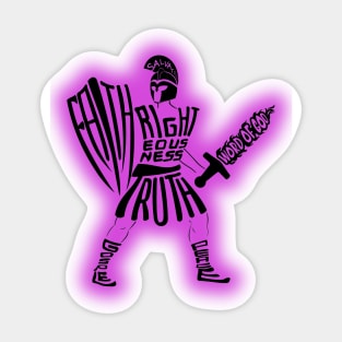 ARMOR OF GOD PURPLE Sticker